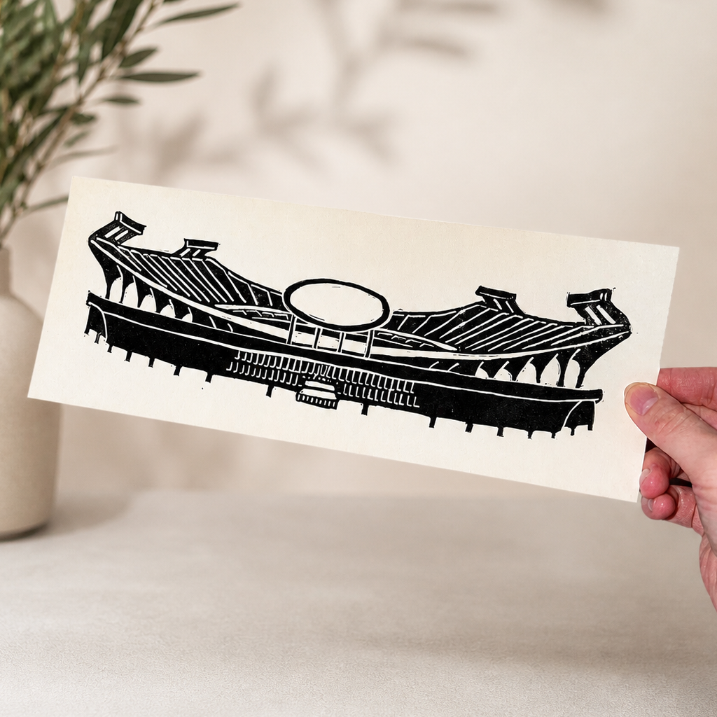 Arrowhead Silhouette Block Print