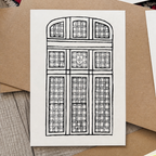Century Club Window Block Print