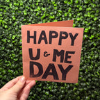 "Happy U & Me Day" Card