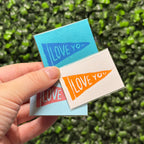 Mini "Love You" Block Prints