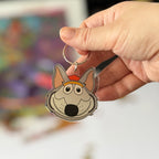 KC Wolf Acrylic Keychain