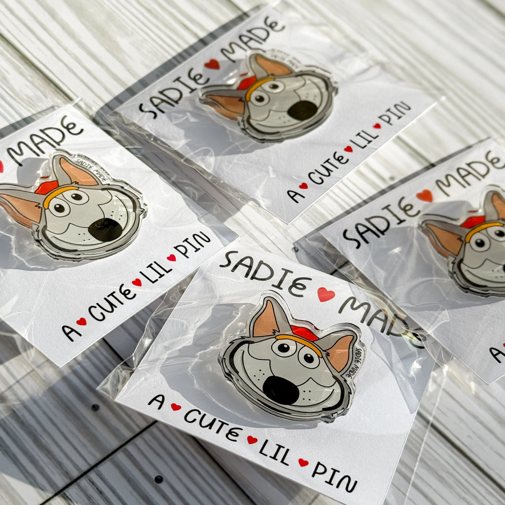KC Wolf Acrylic Pin