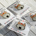 KC Wolf Acrylic Pin