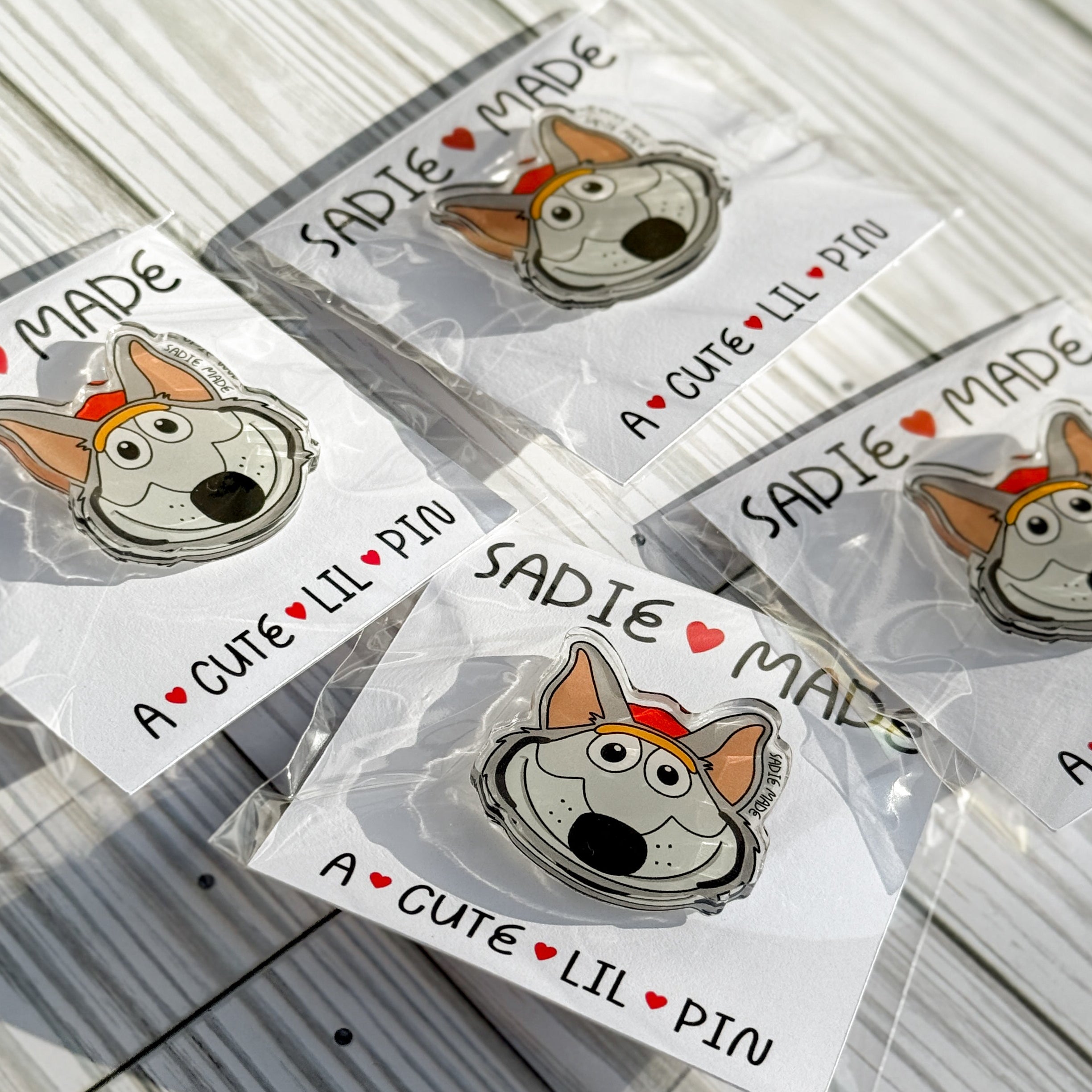 KC Wolf Acrylic Pin