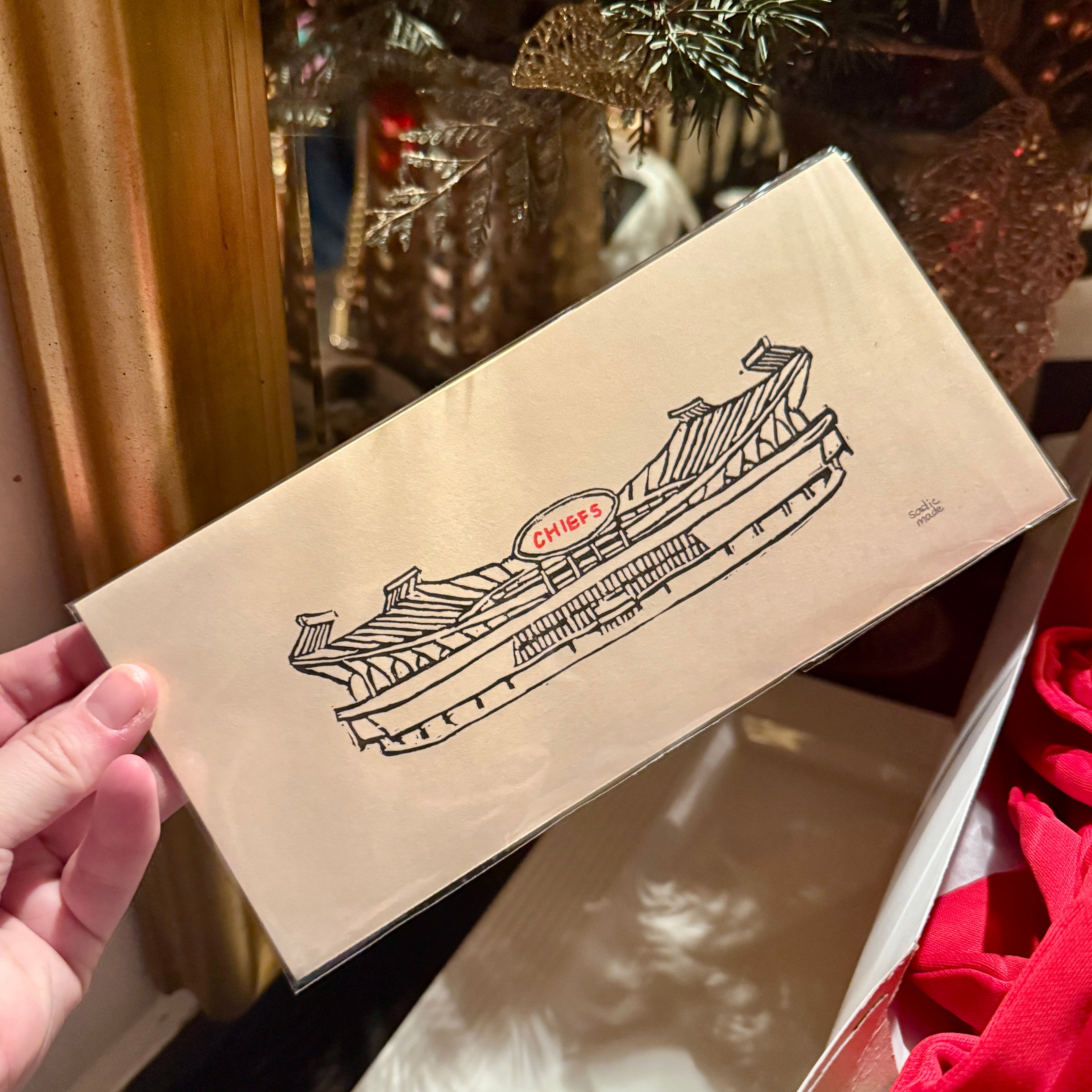 Arrowhead Stadium Block Print