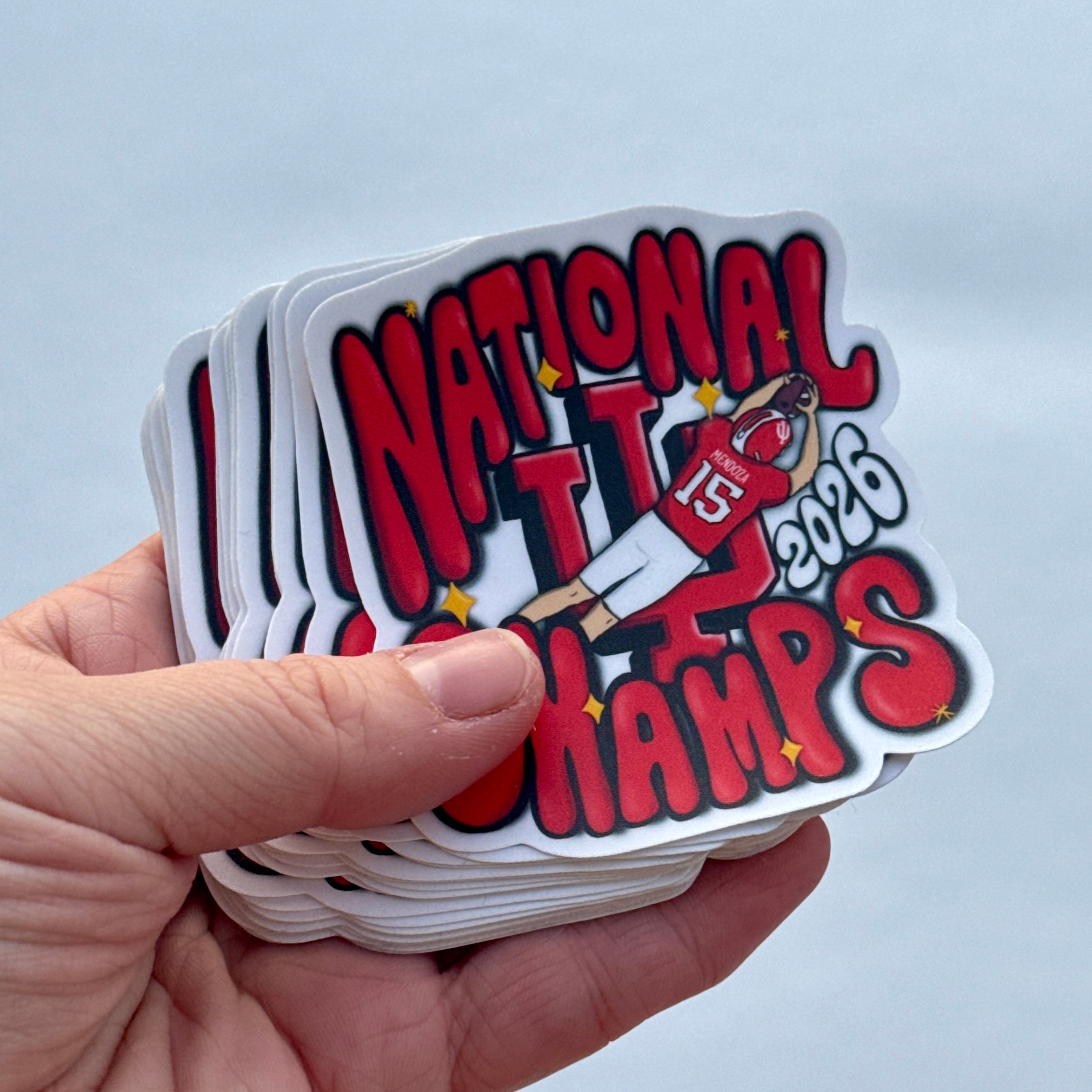 Indiana Hoosiers National Champs 3" Sticker