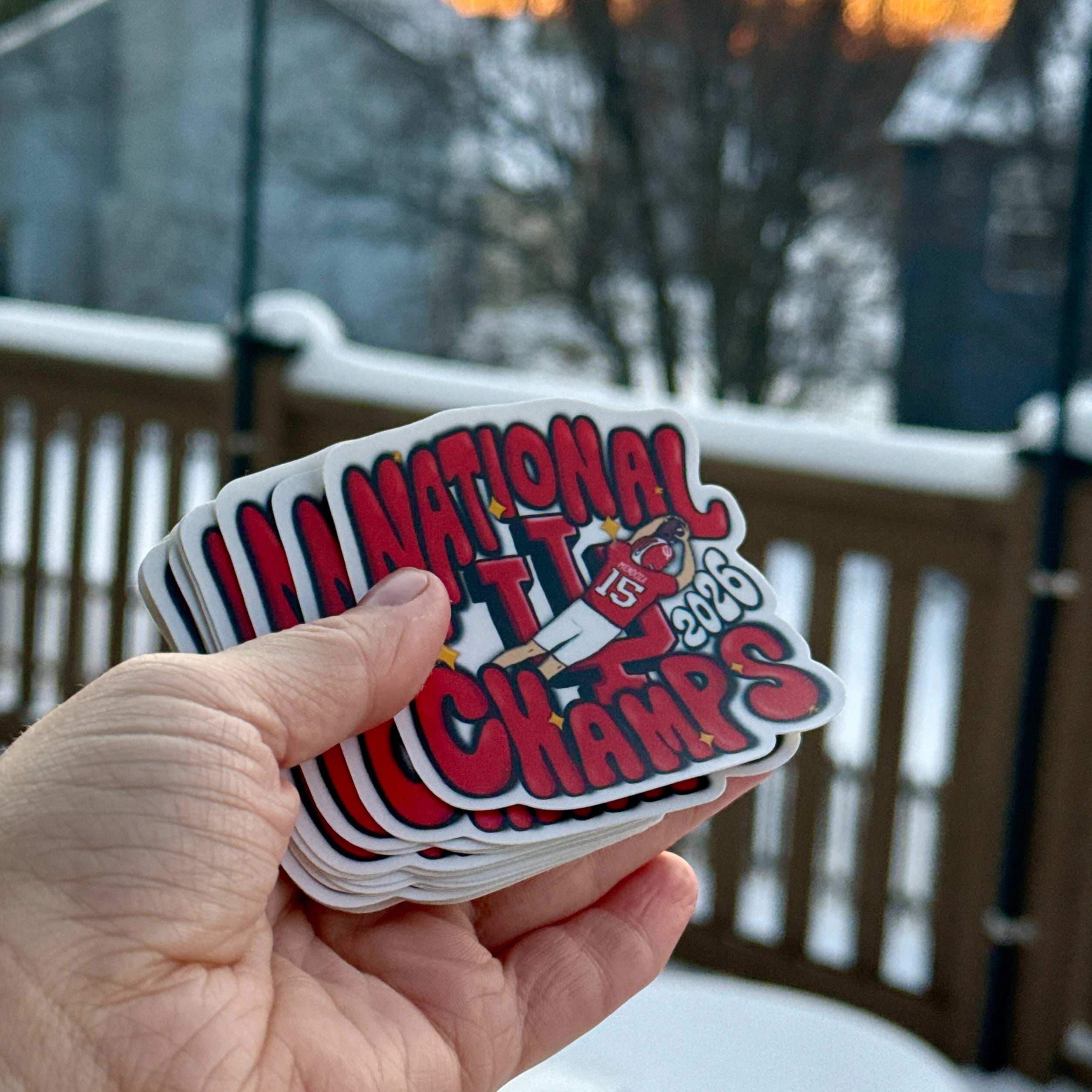 Indiana Hoosiers National Champs 3" Sticker