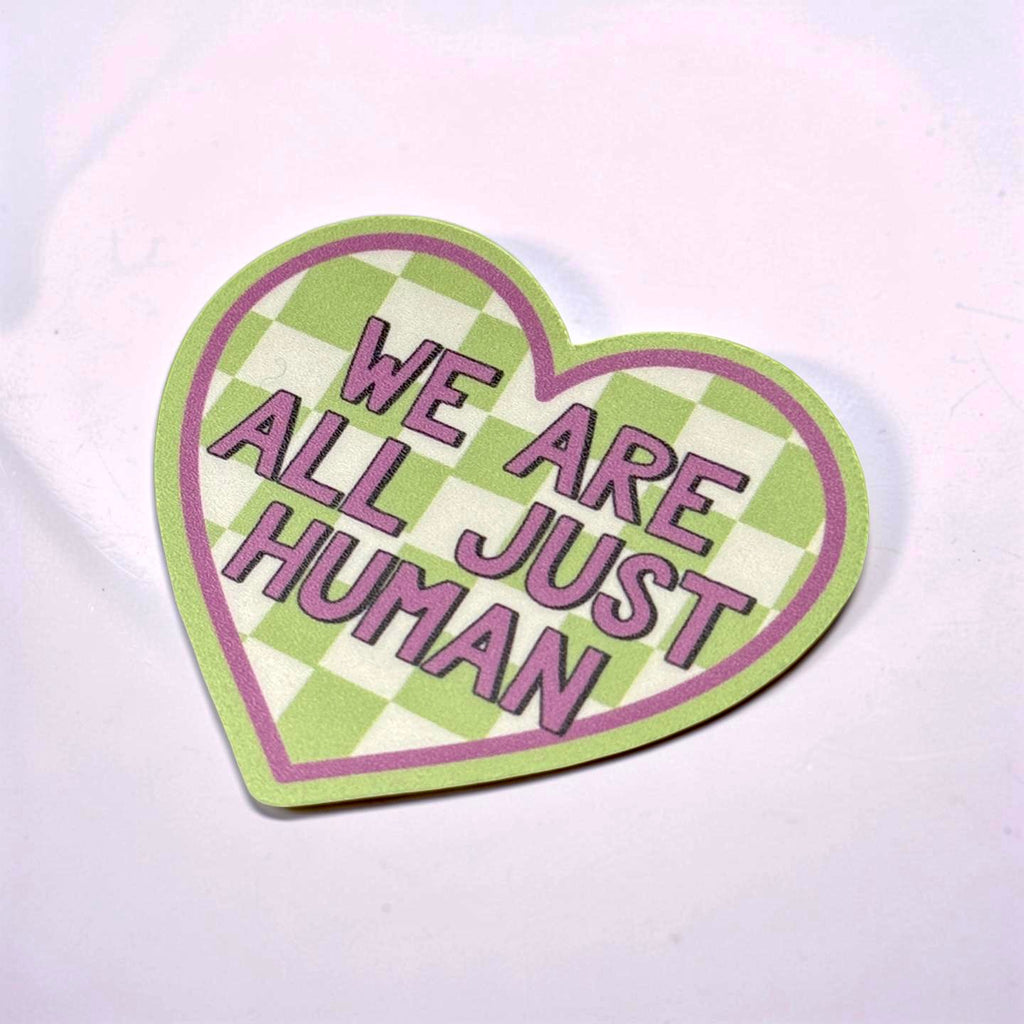 All Just Human 4" Sticker