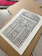 Century Club Window Block Print
