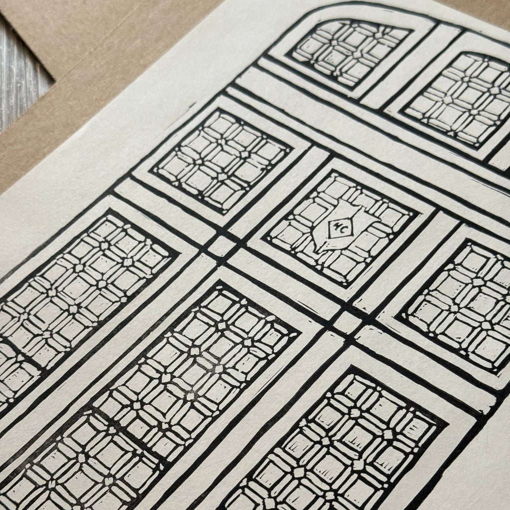 Century Club Window Block Print