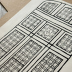 Century Club Window Block Print