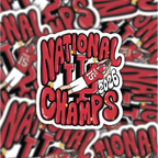 Indiana Hoosiers National Champs 3" Sticker